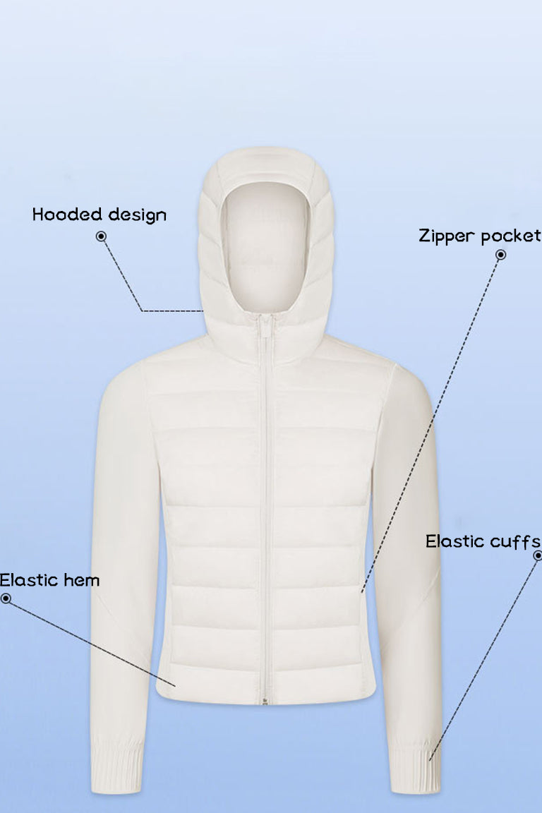 COCRE HOODED DOWN JACKET