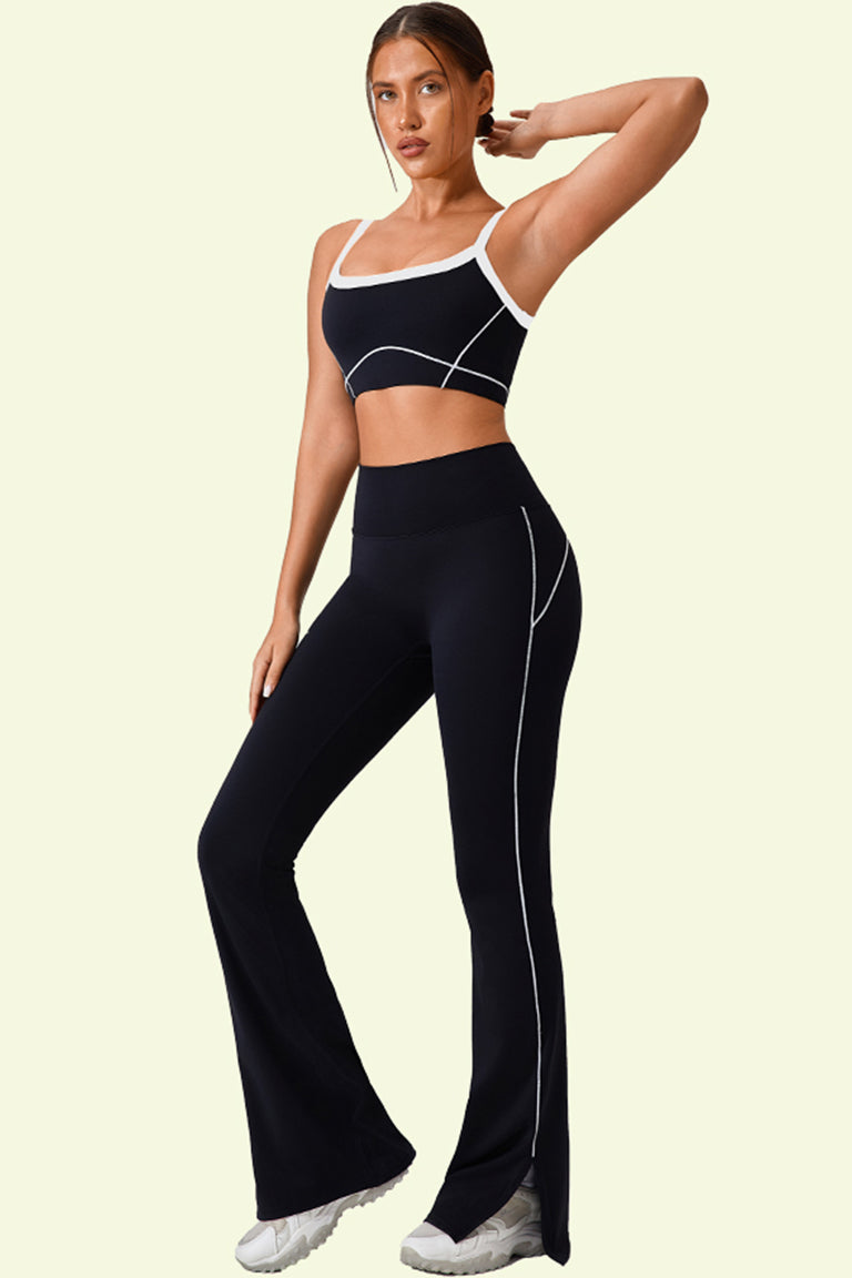 New contrast color yoga suit high elastic yoga suit