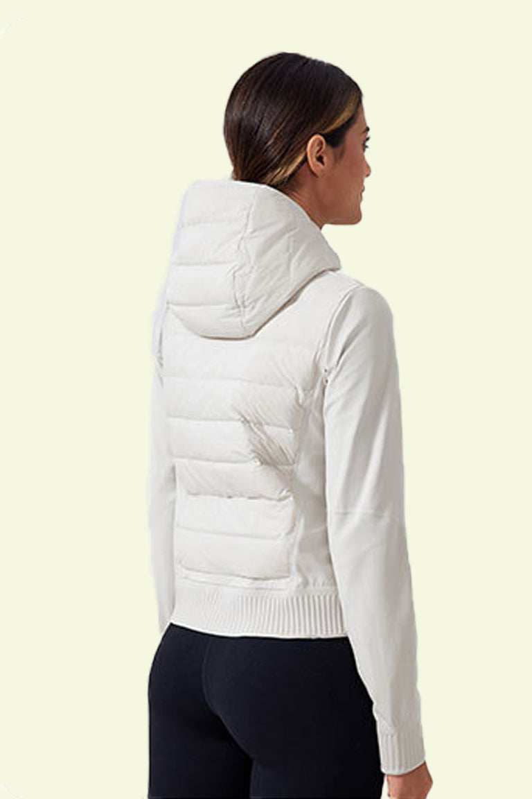 COCRE HOODED DOWN JACKET