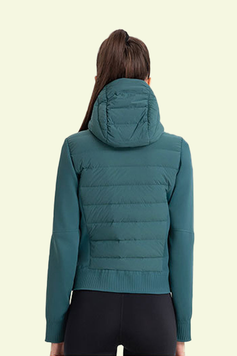 COCRE HOODED DOWN JACKET