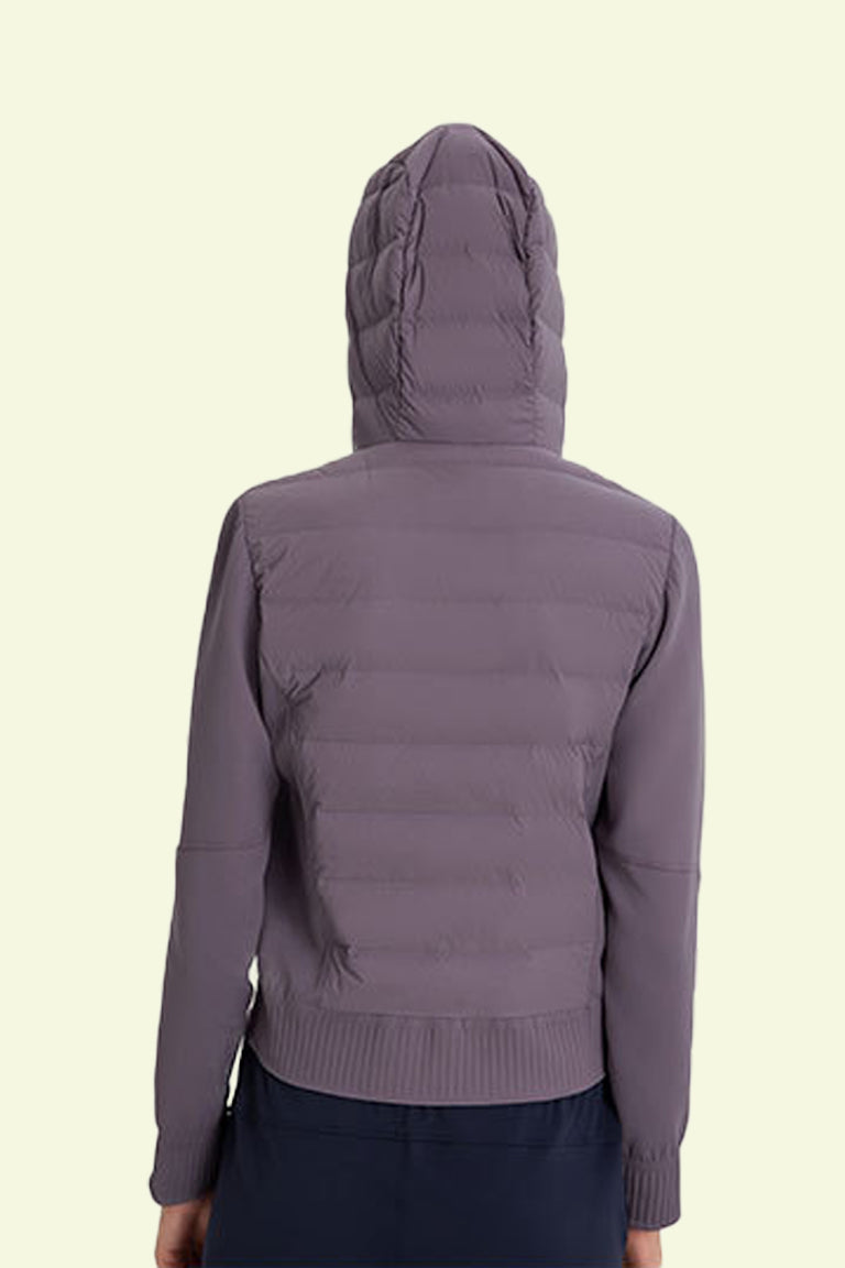 COCRE HOODED DOWN JACKET