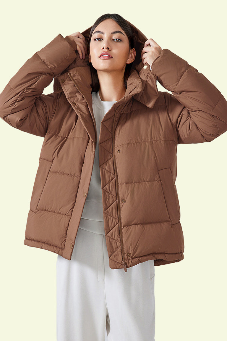 OCRE Casual Hooded Down Jacket