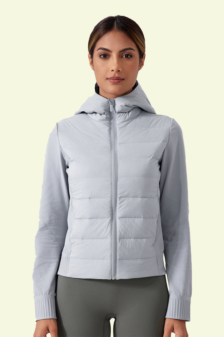 COCRE HOODED DOWN JACKET