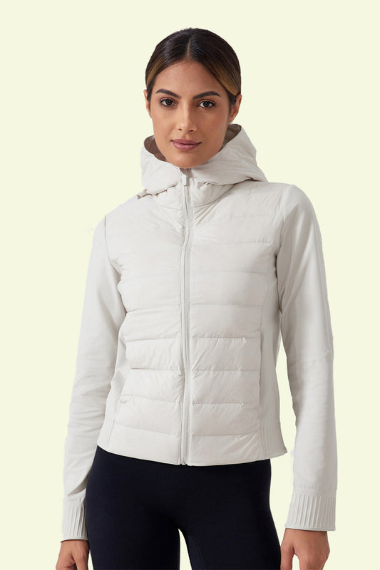 COCRE HOODED DOWN JACKET