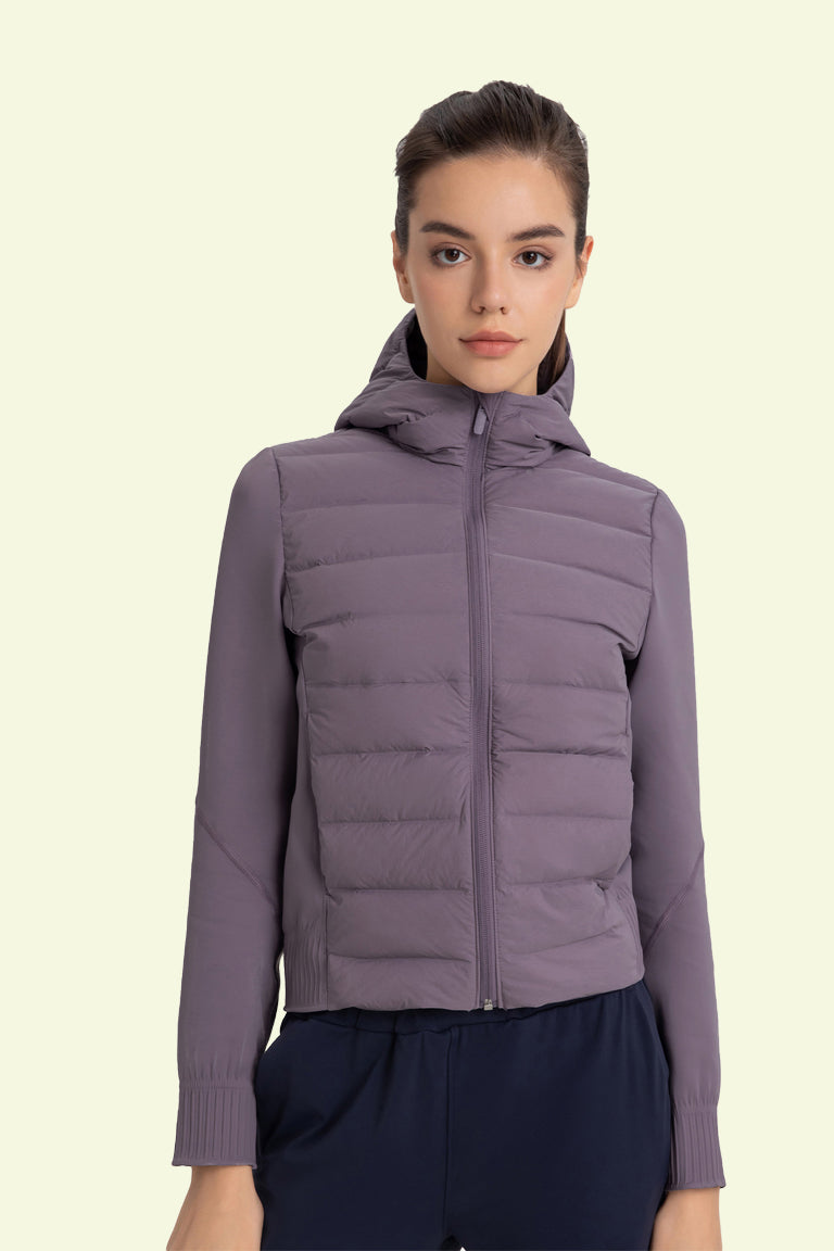 COCRE HOODED DOWN JACKET