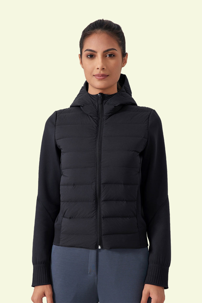 COCRE HOODED DOWN JACKET